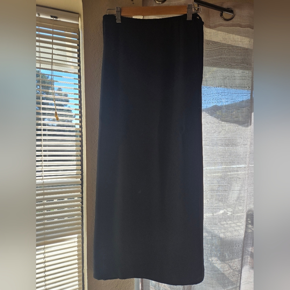 Promod Black Wrap Chiffon Skirt